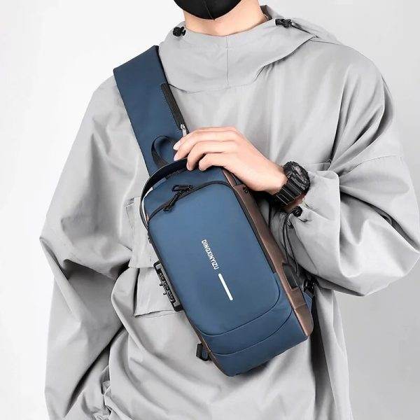Men Anti Theft Chest Bag - Tech Ronix