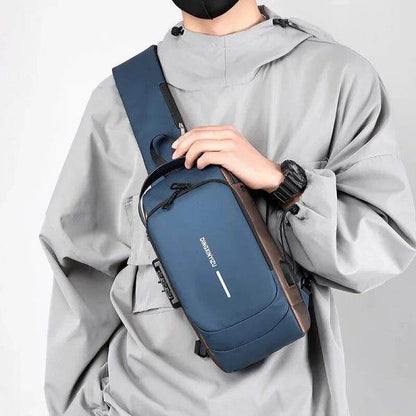 Men Anti Theft Chest Bag - Tech Ronix