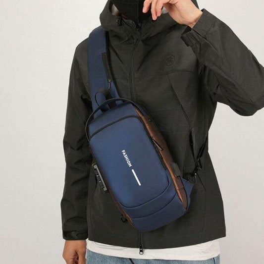 Men Anti Theft Chest Bag - Tech Ronix
