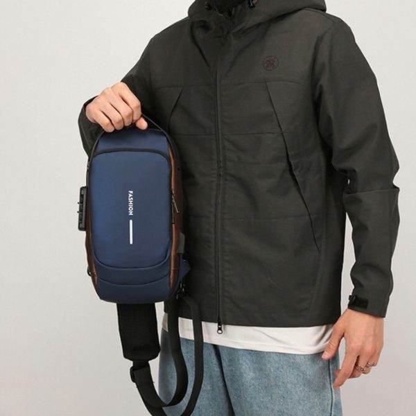 Men Anti Theft Chest Bag - Tech Ronix