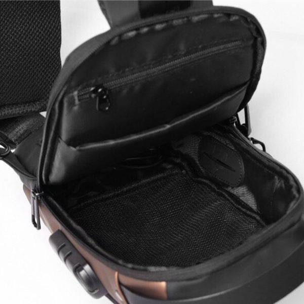 Men Anti Theft Chest Bag - Tech Ronix